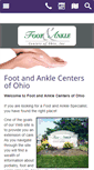 Mobile Screenshot of footandanklecentersofohio.com